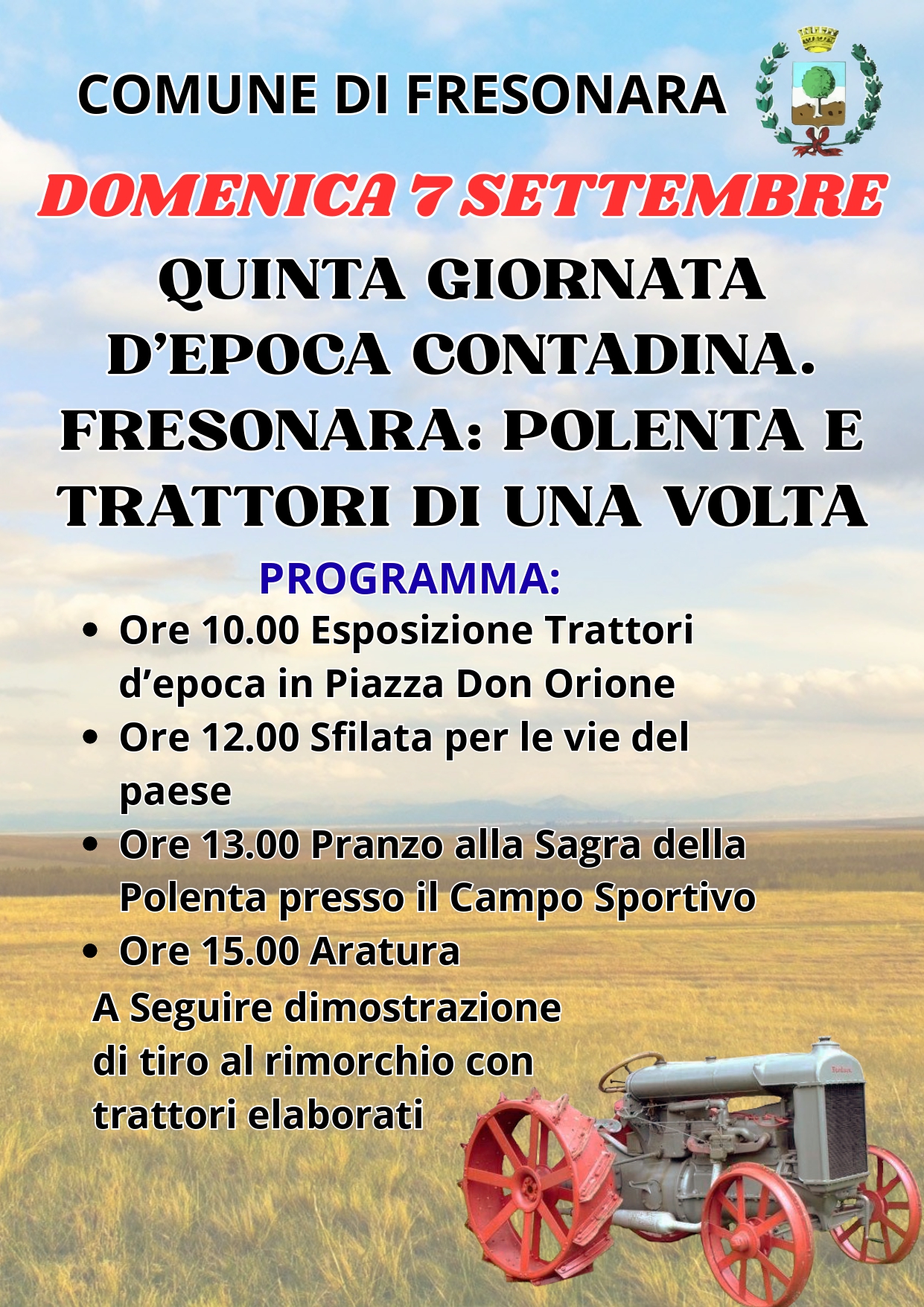 RADUNO TRATTORI D’EPOCA 7 SETTEMBRE